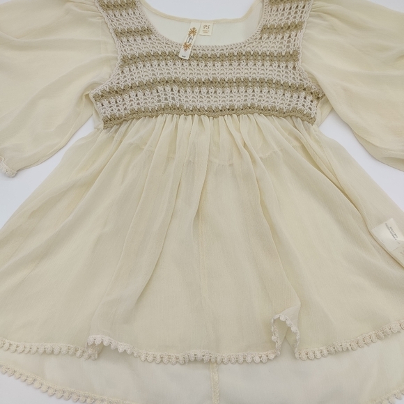 Adiva flutter sleeve top S - Picture 3 of 6